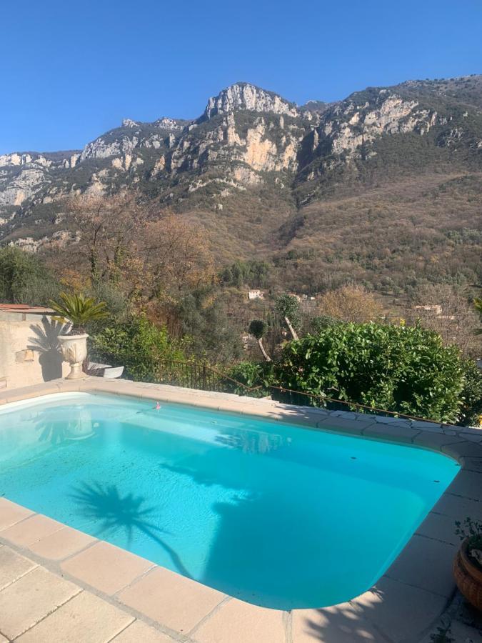 Charmante Maison Avec Piscine Gourdon  Eksteriør billede